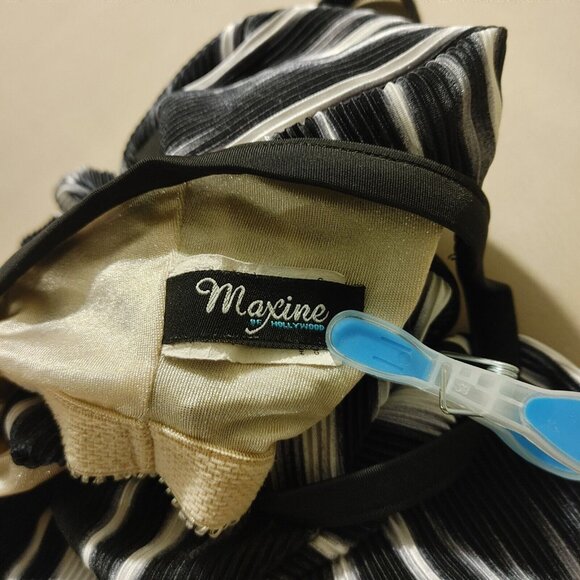 Maxine of Hollywood Top Swinsuit Swimwear Size 10 Scoop Neck - Picture 2 of 9